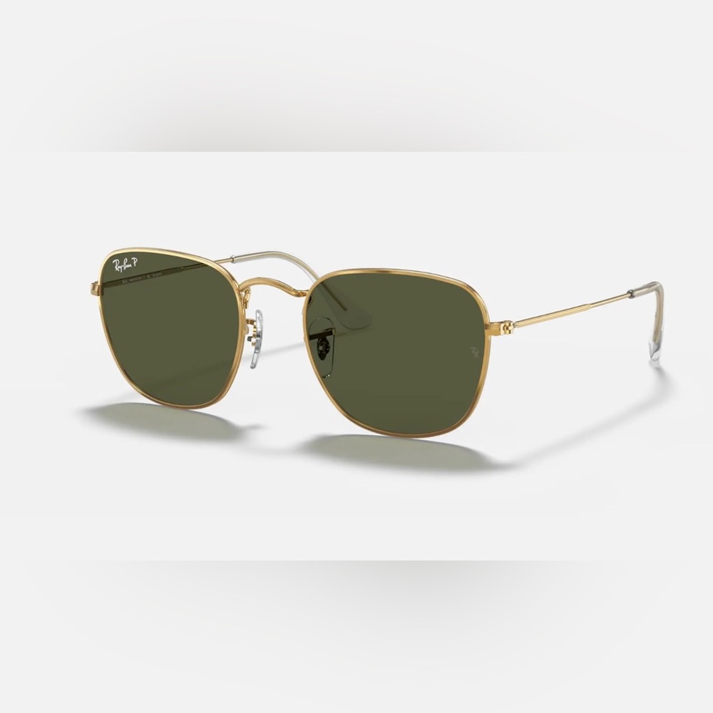 NEW- Ray-Ban Square Metal Glasses with Green Lenses